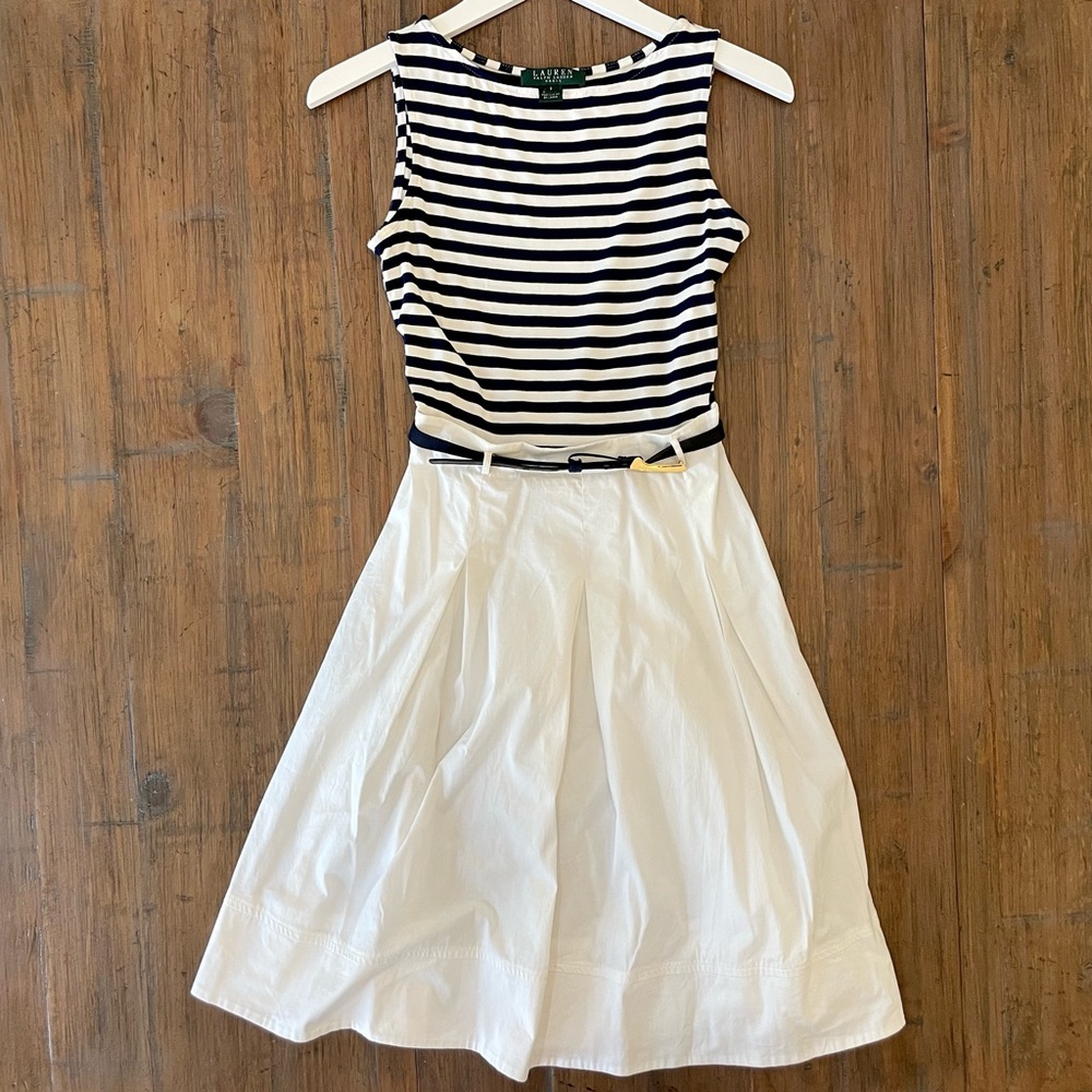Ralph Lauren nautical style dress, size 2, fits like a 0.